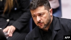 Президент Украины Владимир Зеленский в ходе своего визита в США