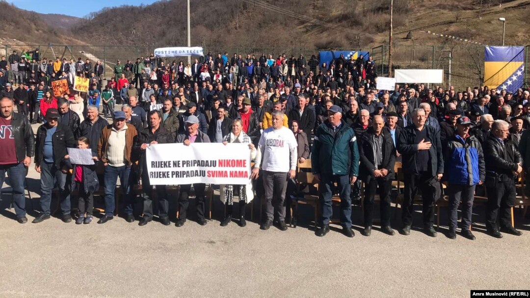 Protest u Parsovićima u zaštitu rijeke Neretvice