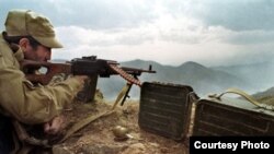 Военные действия в Нагорном Карабахе.
