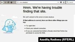 Vizual.az saytı bloklanıb (screenshot)