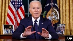 Presidenti amerikan, Joe Biden, gjatë adresimit nga Zyra Ovale më 19 tetor 2023. 