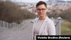 Russian opposition activist Violetta Grudina (file photo)