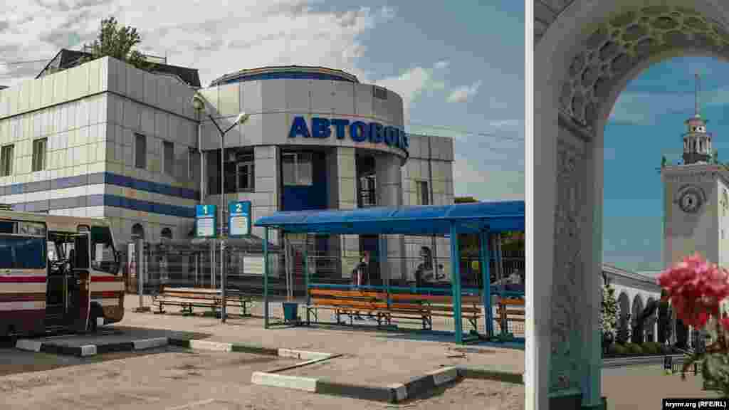 На автовокзале обновили фасад, а еще с прошлого года окружили его территорию &laquo;зоной безопасности&raquo;.&nbsp; Часы на башне железнодорожного вокзала по-прежнему исправно работают