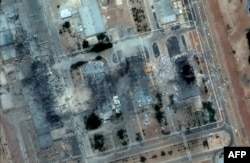 A satellite picture from June 2025, shows damage after US strikes on the Isfahan nuclear enrichment facility in central Iran.