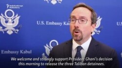 U.S. Afghan Ambassador Welcomes Taliban Prisoner Release