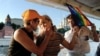 Russia - Gay women on cruise in Moscow. July 29, 2005