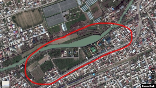 Место новой резиденции Мирзиеева на Google-картах.