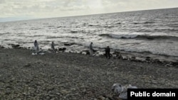 Уборка пляжа в Новороссийске