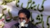A Pakistani journalist takes part in a protest (file photo).