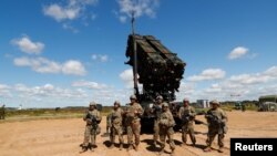 Sistemul Patriot la un exercițiu militar NATO la Siauliai, în Lituania (iulie 2017)