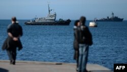 Расейскія караблі каля Севастопаля