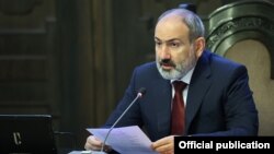 Armenia - Prime Minister Nikol Pashinian speaks during a government meeting, Yerevan, September 8, 2021.