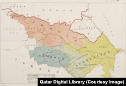 კავკასიის ბრიტანული სამხედრო რუკა, 1919 წელი