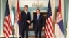 Ministar vanjskih poslova Srbije Marko Đurić i američki državni sekretar Marco Rubio. 