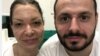 Serbia - On the break between shifts, COVID Hospital of the Clinical Center in Nis, Dr. Milena Stojanovic and technician Nikola Trajkovic. Private Archives of Physicians. April 2020