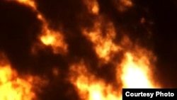 Пожар на пороховом заводе в Казани (архивное фото)