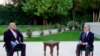 Abdullah Abdullah, right, President Ashraf Ghani's fellow leader, holds a meeting with U.S. peace envoy Zalmay Khalilzad aimed at resuscitating a U.S.-Taliban peace deal signed in February, at the presidential palace, in Kabul, on May 20.