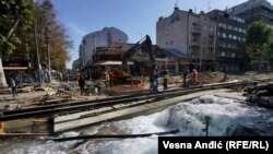 Pucanje cevi poplavilo centar Beograda
