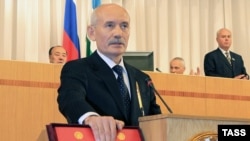 Bashkortostan Republic President Rustem Khamitov at his inauguration in Ufa in July 2010.