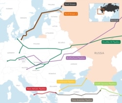 Російські газогони до Європи