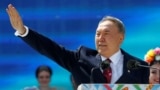 Kazakhstan - Kazakhstan’s President Nursultan Nazarbayev waves to audience as he attends celebrations to mark Kazakhstan People's Unity Day in Almaty, Kazakhstan, May 1, 2016. REUTERS/Shamil Zhumatov