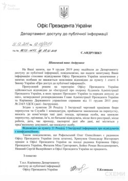 Офіс Зеленського, як і їхні попередники, не публікує і не надає у відповідь на офіційні журналістські запити інформацію, хто ходить на зустрічі в ОП