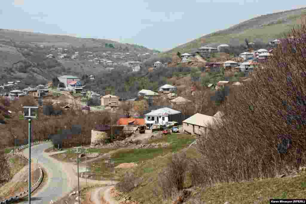 The carpet workshop is located in the village of Getik, in Armenia&#39;s Gegharkuniq region.