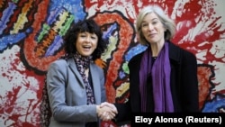 Emmanuelle Charpentier i Jennifer Doudna u San Francisku, oktobar 2015. 