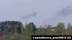 Дым в Наро-Фоминске в районе логистического центра Минобороны после украинского удара