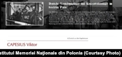 Victor Capesius (Sursă: Institutul Memoriei Naţionale din Polonia)