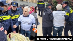 მოქალაქე, აქციის მონაწილე, 9 აპრილის მემორიალთან ბიძინა ივანიშვილის შეურაცხმყოფელი სიტყვით მოხსენიების შემდეგ დააკავეს.