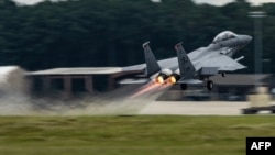 An F-15E Strike Eagle was shot down by Iranian air defenses on April 3, becoming the first US aircraft lost over Iran during the five-week conflict. (file photo)