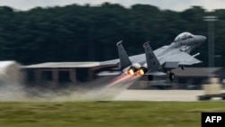 A US Air Force F-15E Strike Eagle. (file photo)