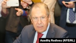 Министр иностранных дел России Сергей Лавров. Баку, 7 апреля 2016 г. 