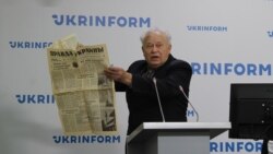 Петр Вольвач на пресс-конференции по поводу возобновления деятельности Краевой рады украинцев Крыма. Киев, 28 сентября 2020 года