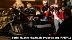 На місці вибуху в центрі Києва, 8 вересня 2017 року