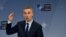Belgium -- NATO Secretary-General Jens Stoltenberg holds a news conference ahead of the NATO foreign ministers meeting at NATO Headquarters in Brussels, March 30, 2017
