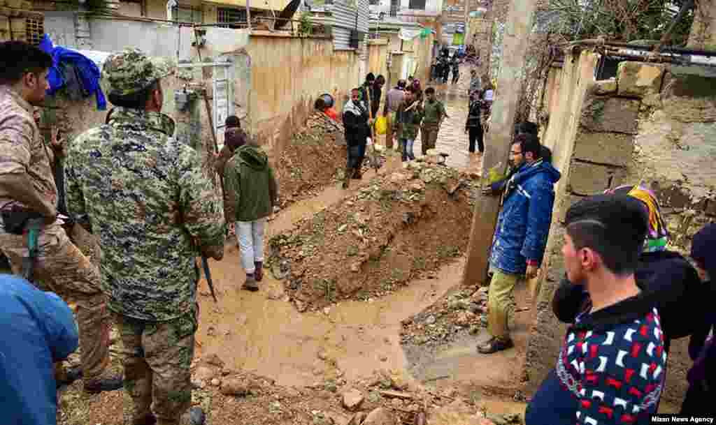 Flood damage in Shiraz. The city is a popular destination for Iranians during and around the New Year&#39;s holiday of Norouz, which took place on March 20.&nbsp;