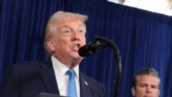 Американскиот претседател Доналд Трамп на прес конференција, 3 јануари 2016