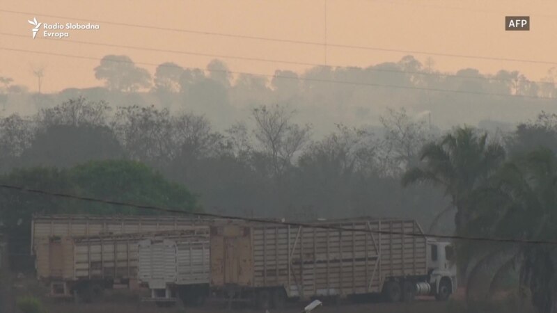 Amazonska prašuma u Brazilu gori, gradovi u dimu