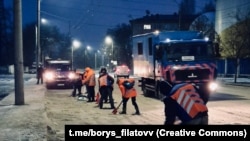 Ліквідацыя наступстваў удару расейскіх войскаў па заводзе ў Дніпры, 5 студзеня 2026