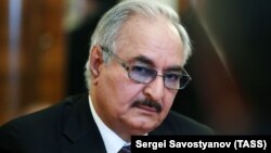 Feldmarşal Khalifa Haftar, 14 avqust, 2017, Moskva