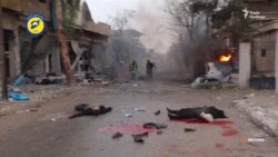 Наслідки обстрілу Алеппо (відео)