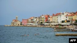 Пиранскиот Залив меѓу Словенија и Хрватска
