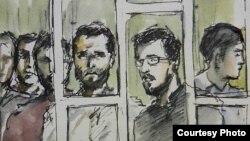 Иллюстрация с суда по Нардаранскому делу