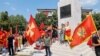 Montenegro - Cetinje - Montenegro patriotic organizations are protesting against the enthronement of the metropolitan of the Serbian Orthodox Church in Cetinje