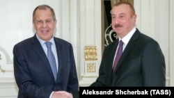 Ռուսաստանի արտգործնախարար Սերգեյ Լավրով և Ադրբեջանի նախագահ Իլհամ Ալիև, արխիվ