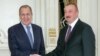 Prezident İlham Əliyev (sağda) dekabrın 13-də Rusiya xarici işlər naziri Sergey Lavrovu qəbul edib