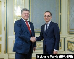 Poroșenko cu Heiko Maas