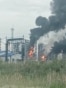 Fire at Omsk oil refinery as the region's governor says the province came under attack from Ukrainian drones